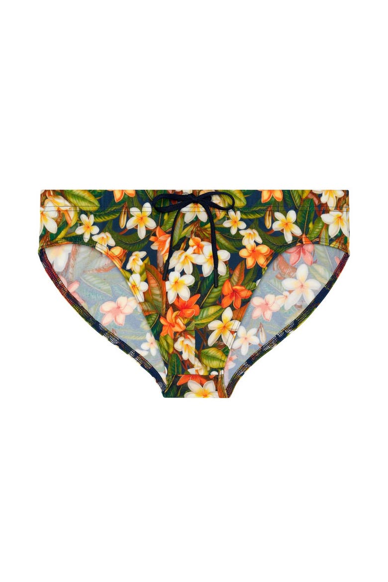 Etna Swim Mini Briefs, Main, color, Navy Print