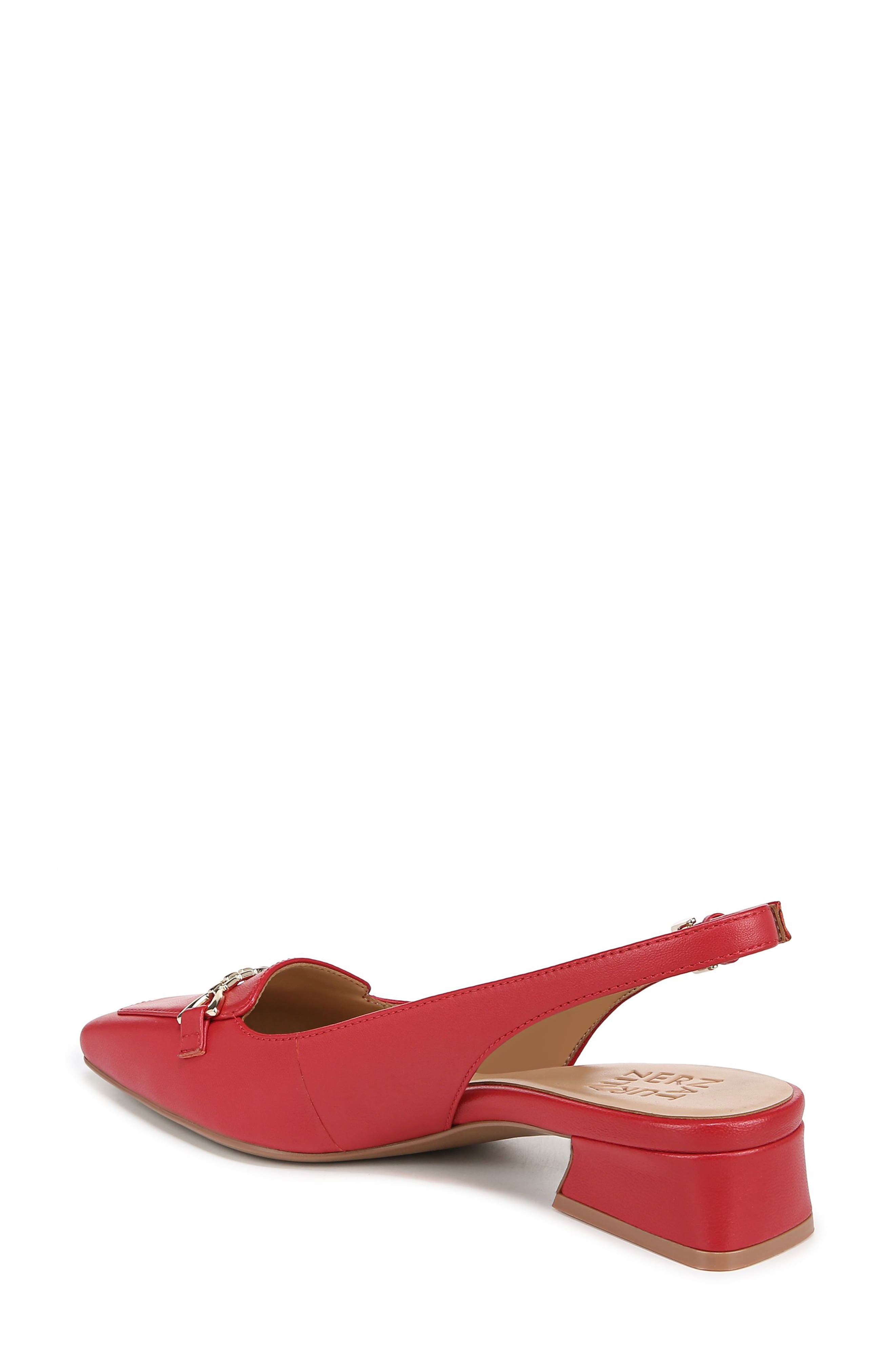 Lindsey Slingback Sandal, Alternate, color, CRIMSON RED LEATHER