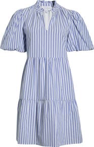 SUGARLIPS Audry Stripe Jacey Babydoll Minidress