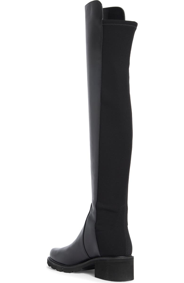Stuart Weitzman Alina City Knee High Boot, Alternate, color, Black