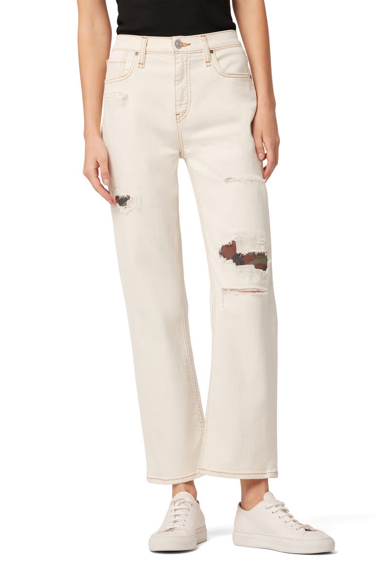 Remi Straight Ankle Jeans, Main, color, RIP AND REPAIR