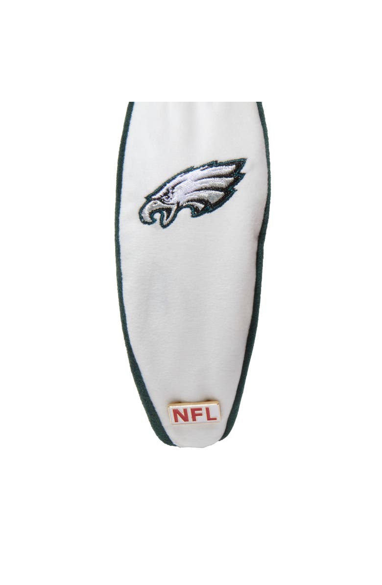 Lele Sadoughi Philadelphia Eagles Embroidered Knotted Headband, Alternate, color, Ivory 100