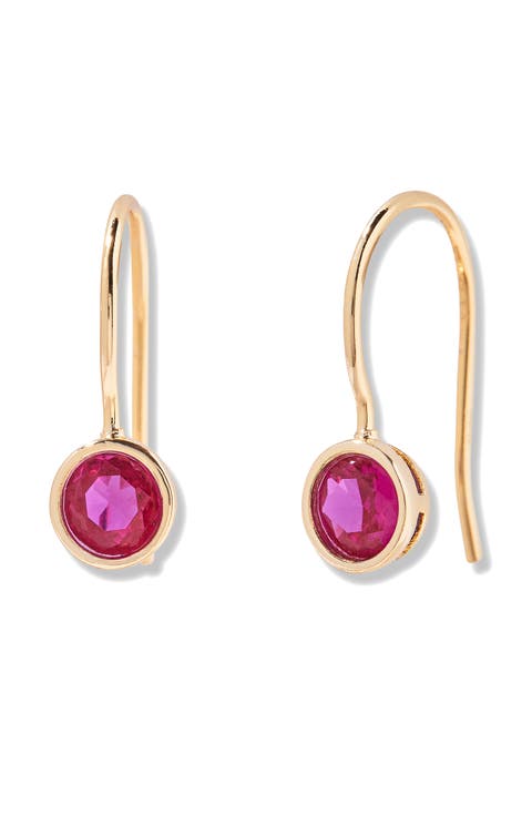 Mia Birthstone Drop Earrings