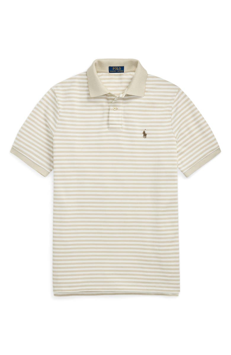 Polo Ralph Lauren Classic Fit Stripe Cotton Piqué Polo, Alternate, color,
