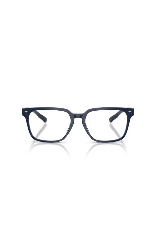 Brooks Brothers 56mm Rectangle Optical Glasses In Blue