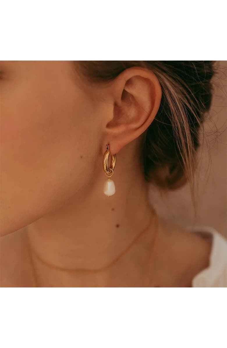 Freya Rose Baroque Pearl Pendant - Gold Pearl Detachable Charm, Alternate, color, Gold