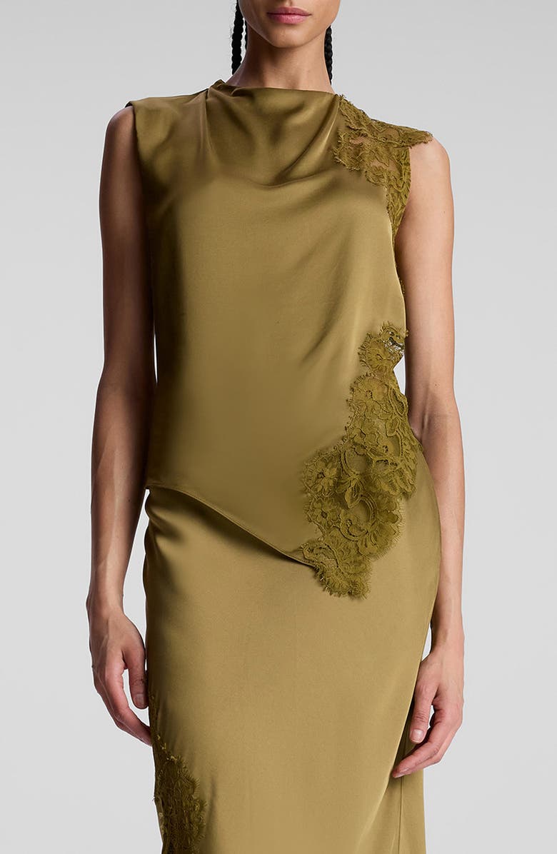 A.L.C. Gracie Asymmetric Satin Top, Main, color,