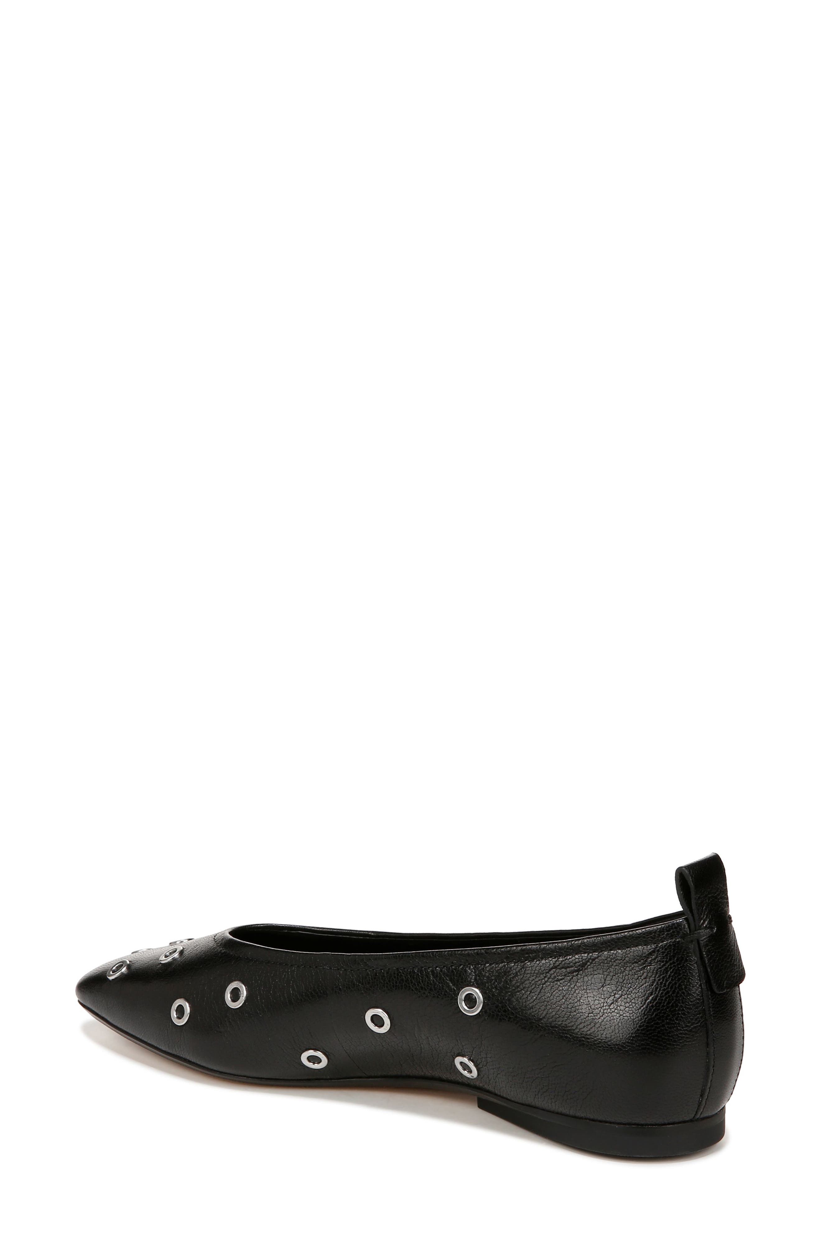 Carla Skimmer Flat, Alternate, color, BLACK LEATHER