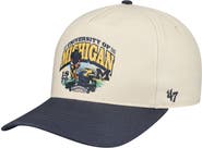 '47 Men's '47 Natural Michigan Wolverines Unstructured Hitch Hat