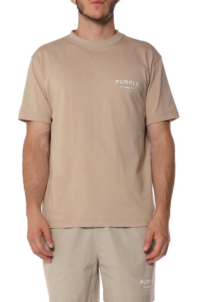 Logo Graphic Cotton Jersey T-Shirt, Main, color, BROWN