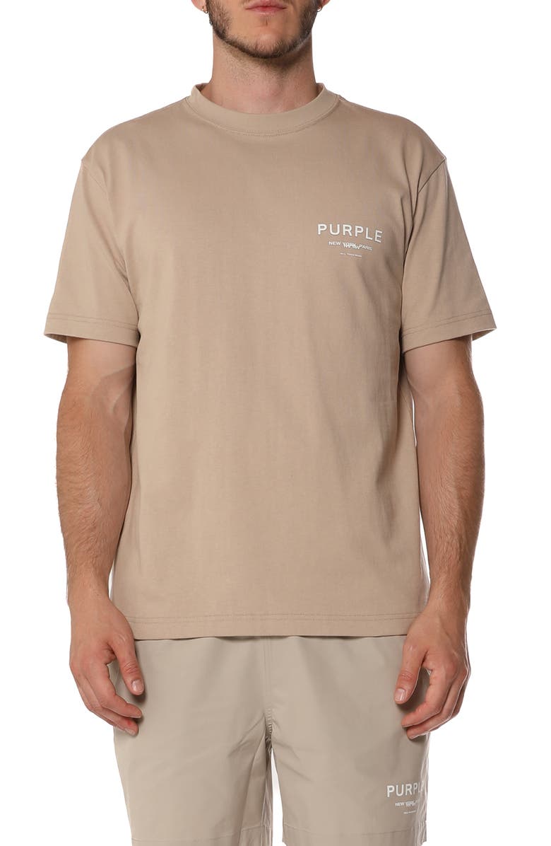 PURPLE BRAND Logo Graphic Cotton Jersey T-Shirt, Main, color, Brown
