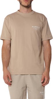 PURPLE BRAND Logo Graphic Cotton Jersey T-Shirt