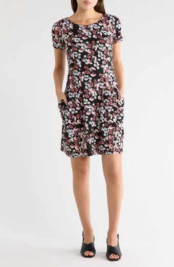 Connected Apparel Print Woven Dress