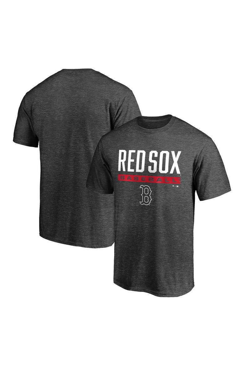 Men's Fanatics Branded Charcoal Boston Red Sox Win Stripe T-Shirt, Alternate, color, CHARCOAL