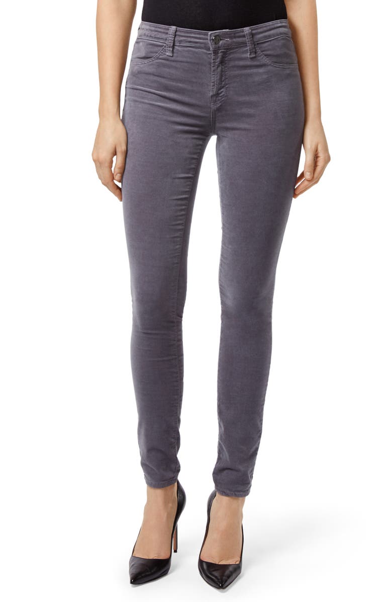 J Brand '815' Mid Rise Velveteen Super Skinny Jeans, Main, color, 