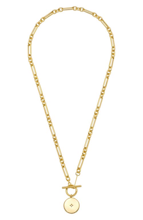 Estella Bartlett Star Coin T-bar Necklace In Gold