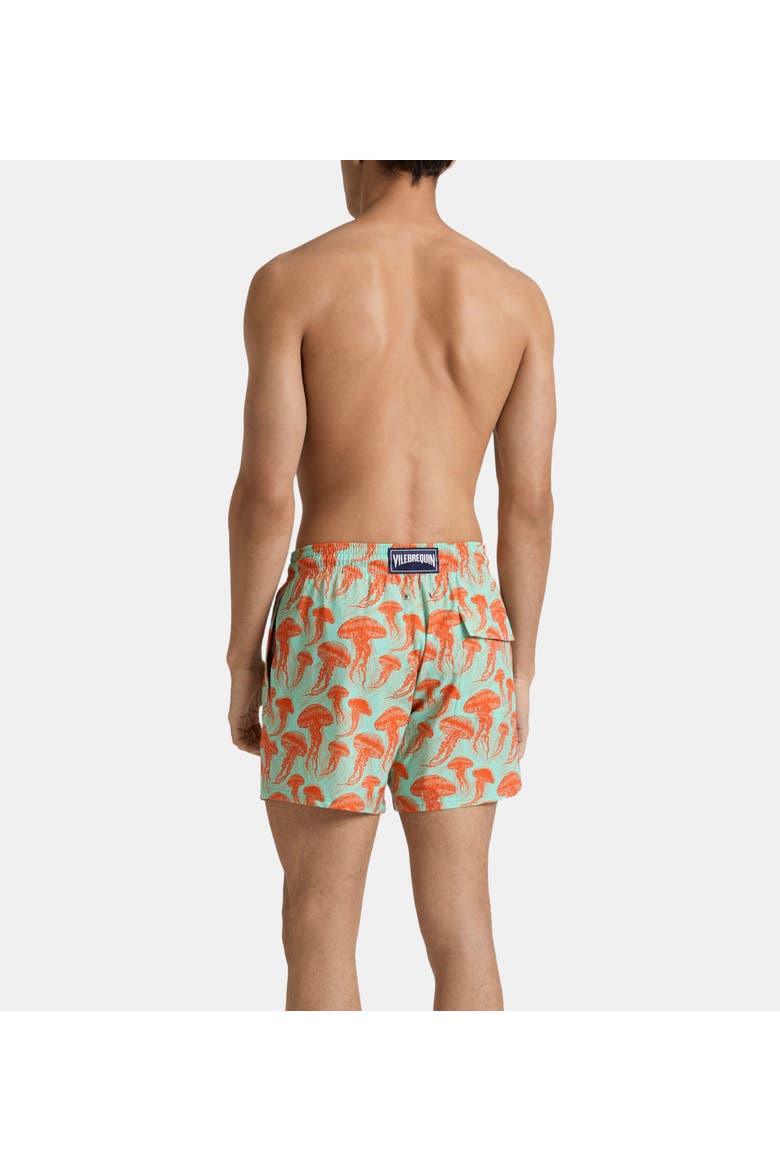 Stretch Short Swim Trunks, Alternate, color, Caribbean