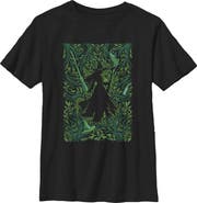 Wicked: For Good Boys' Elphaba Forest Green Poster Graphic Short Sleeve T-Shirt