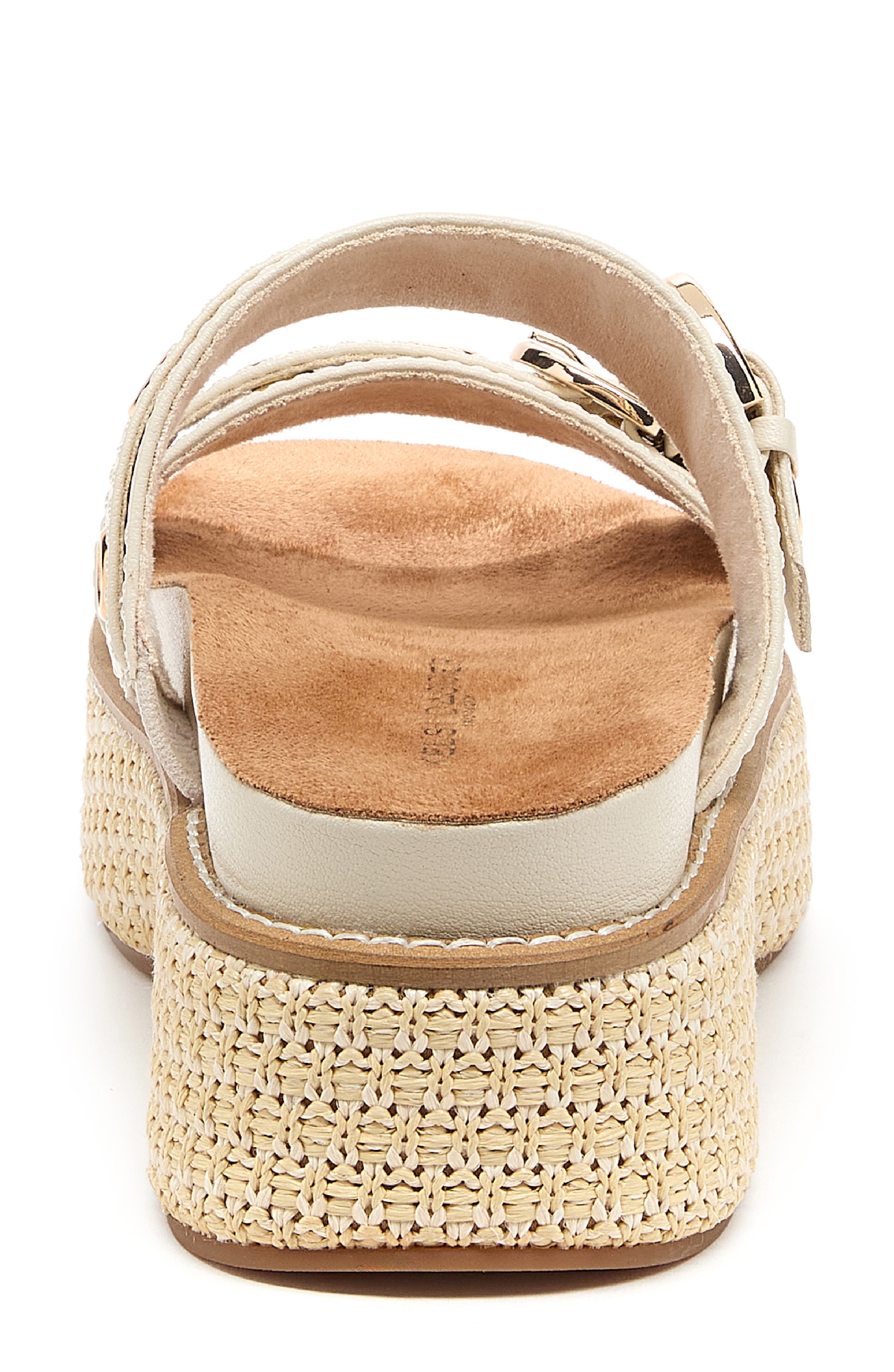 Kelsi Dagger Brooklyn Penny Platform Slide Sandal, Alternate, color, Salt