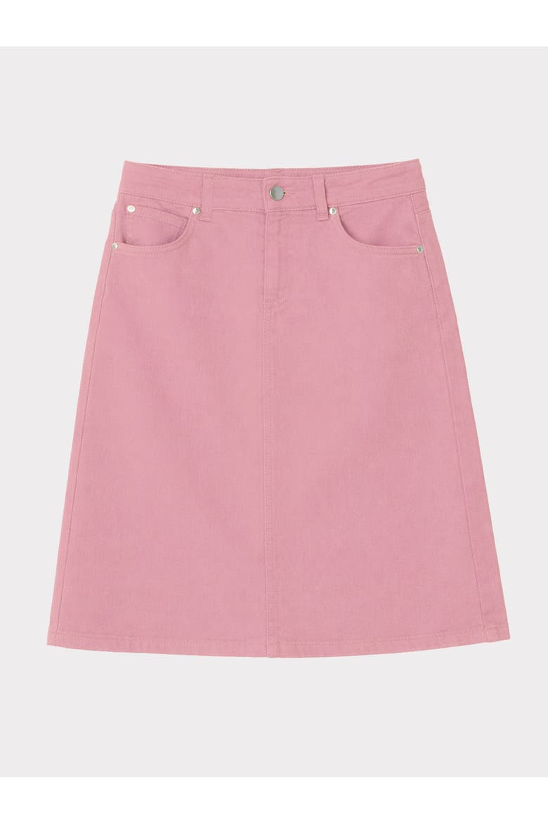 Darla Knee-Length Twill Skirt, Alternate, color, Cyclamen