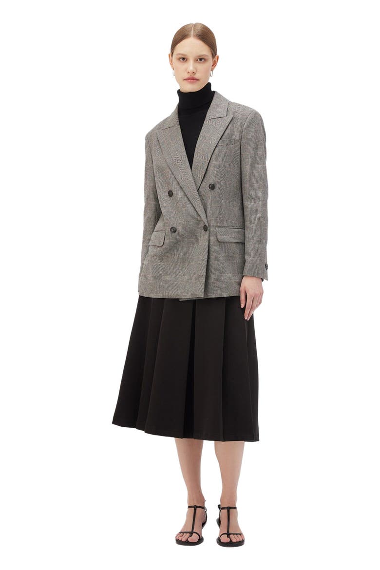 Double-Breasted Cashmere Blazer, Alternate, color, warm grey