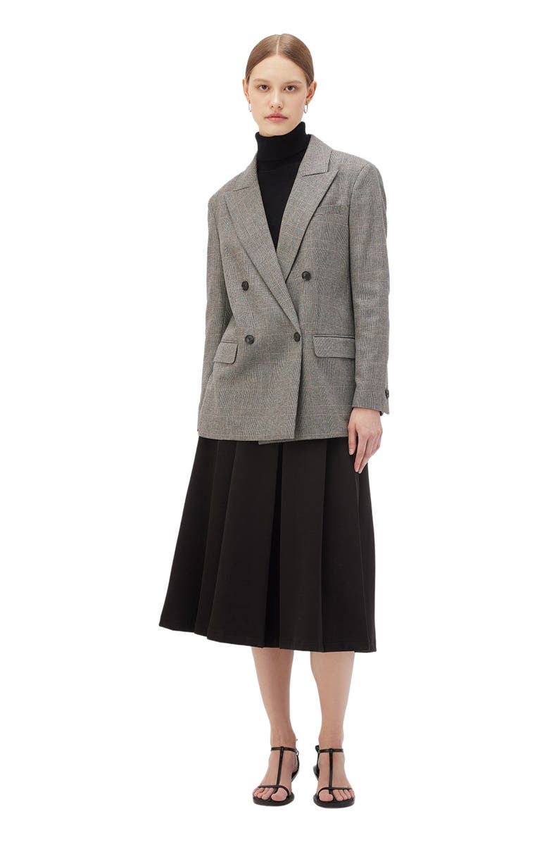 GOBI Mongolian Cashmere Double-Breasted Cashmere Blazer, Alternate, color, Warm Grey