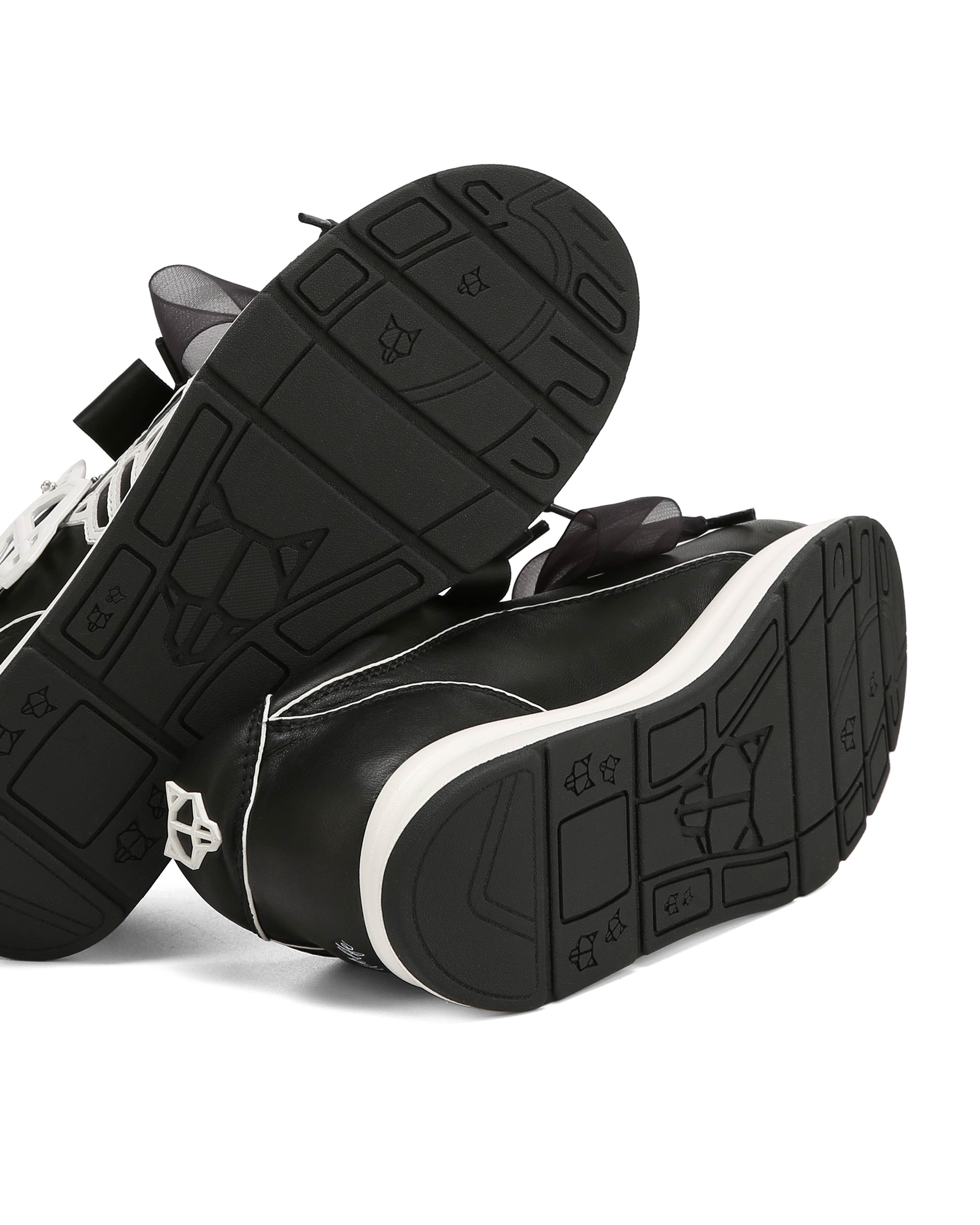 Naked Wolfe Expense Leather Sneaker, Alternate, color, Black