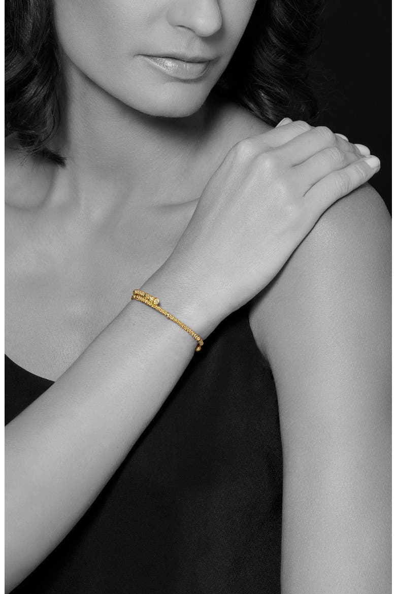 Caviar 18K Gold Coil Bracelet, Alternate, color, GOLD