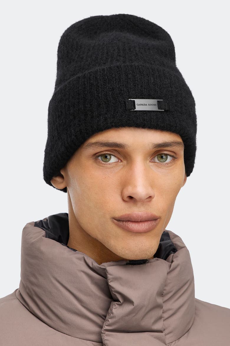 Alpaca Beanie, Alternate, color, Black