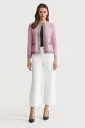 Ming Wang Family Savvy Heritage Shell Stitch Knit Jacket