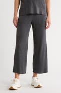 Splendid Rib Knit Wide Leg Crop Pants