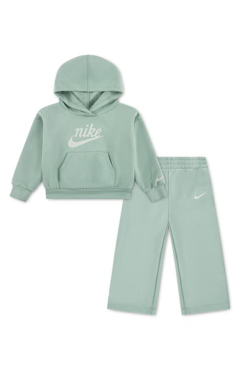 Kids' Pullover Hoodie & Wide Leg Pants Set