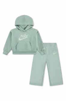 Kids' Pullover Hoodie & Wide Leg Pants Set