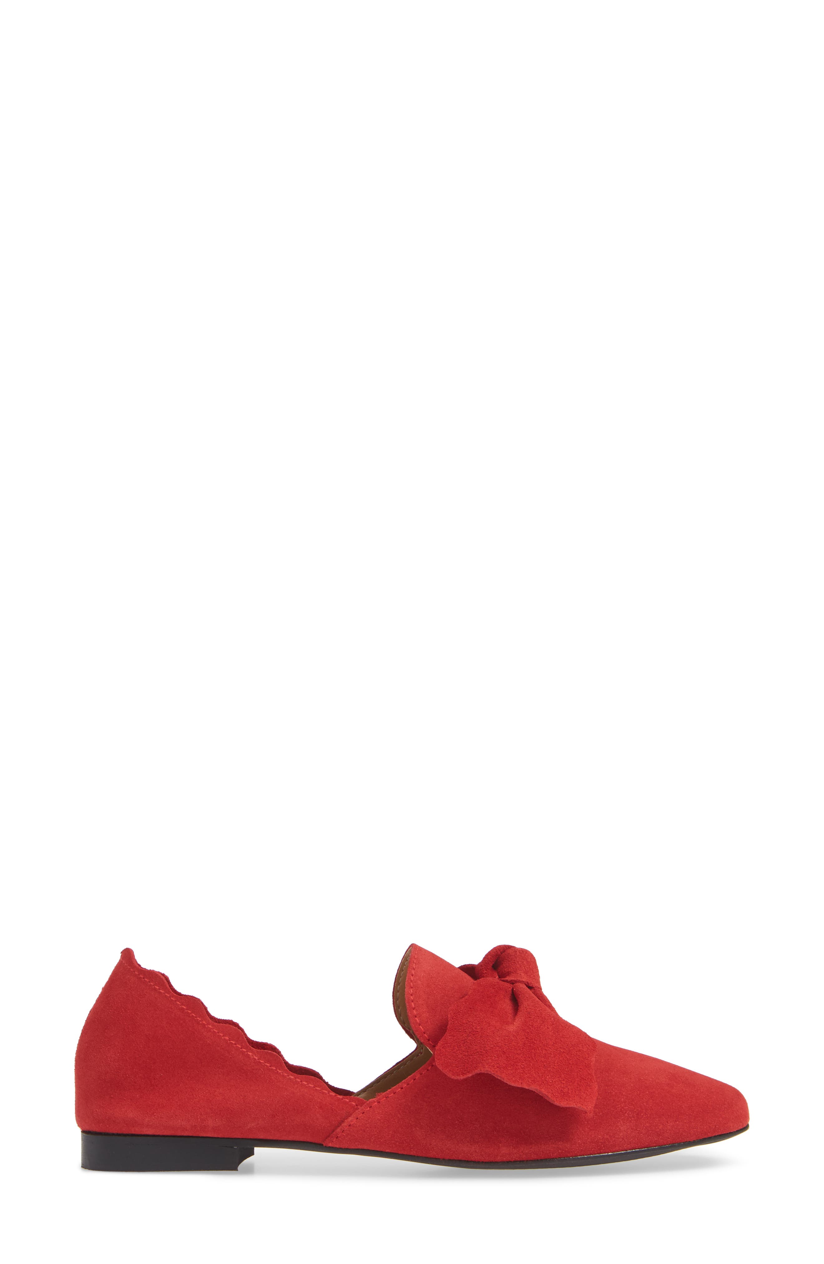 Giovana Flat, Alternate, color, RED SUEDE