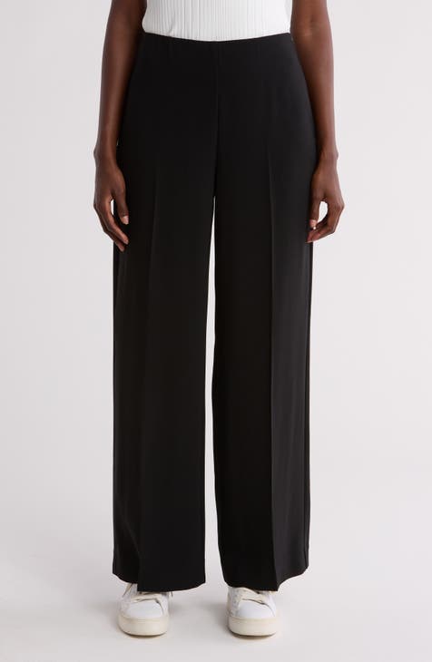 High Waist Wide Leg Pull-On Pants