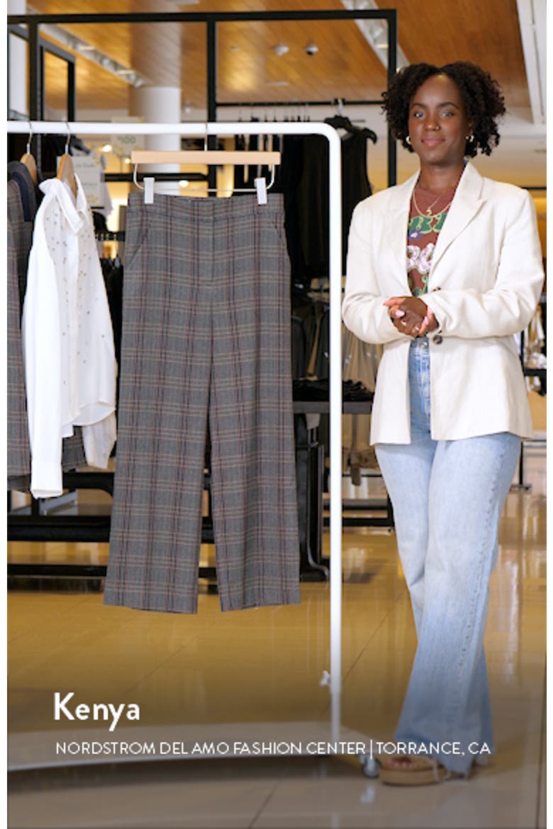 Brixton Plaid Wide Leg Ankle Pants video