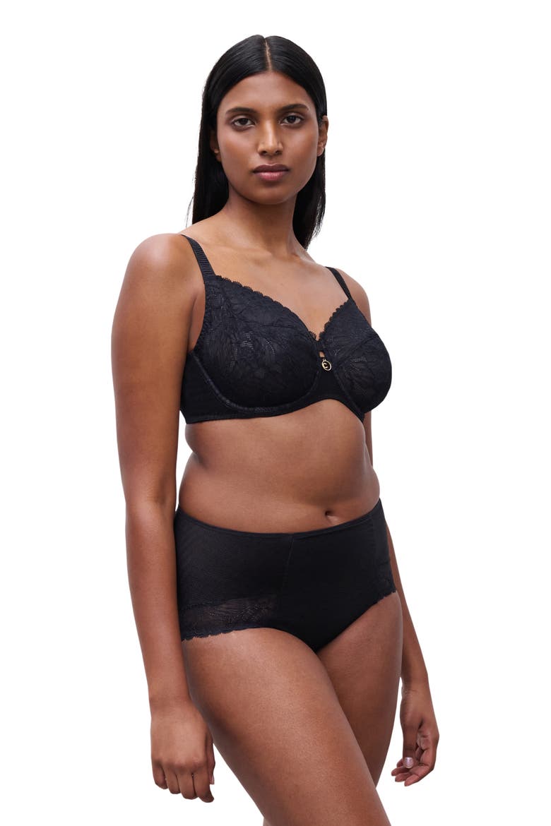 Sublime High Waist Support Briefs, Alternate, color, BLACK