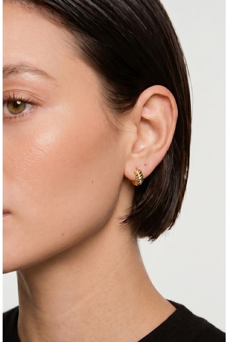 Kola Hoops in Gold, Alternate, color, Gold