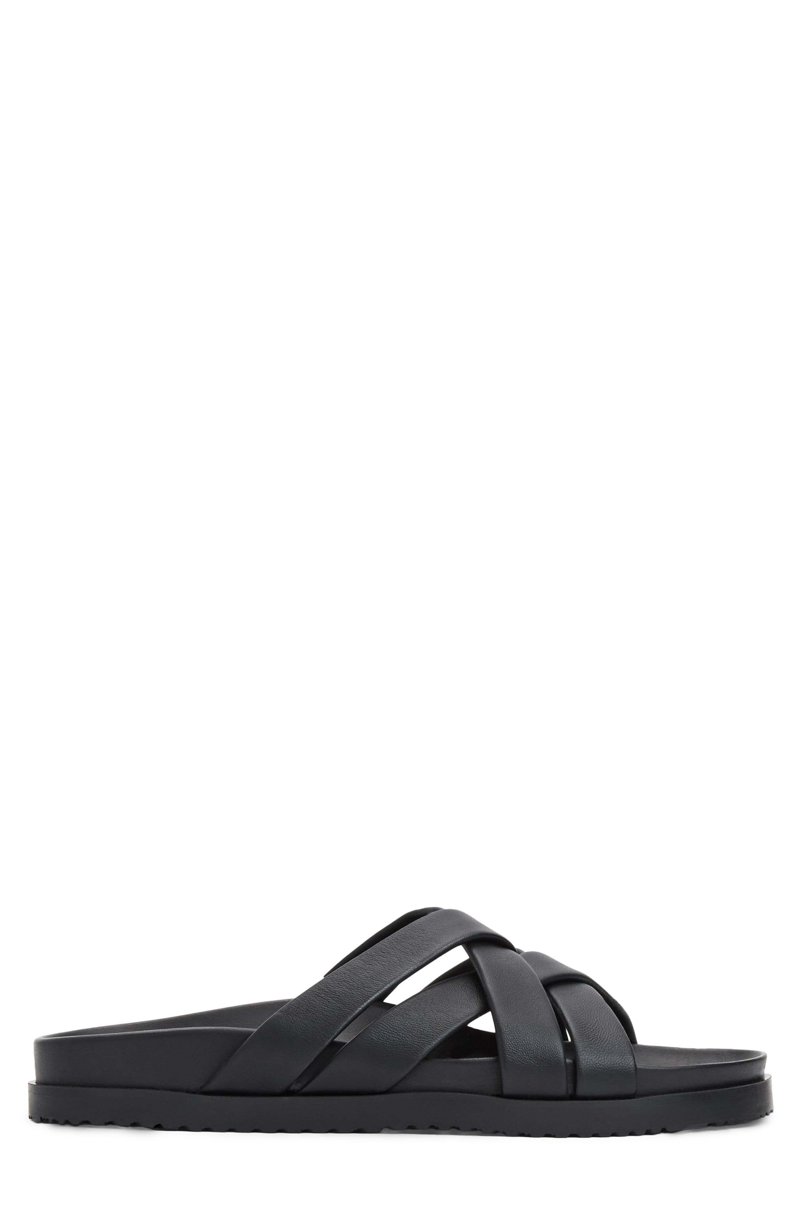 Bruno Magli Bandino Slide Sandal, Alternate, color, Black Calf
