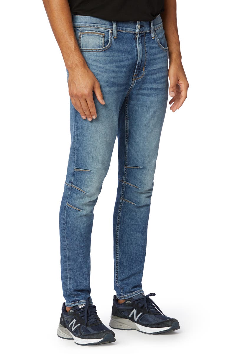 Hudson Jeans Zack Moto Skinny Fit Jeans, Alternate, color,