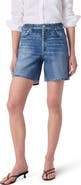 rag & bone Miramar Refine Knit Kaia High Waist Relaxed Fit Faux Denim Ponte Shorts