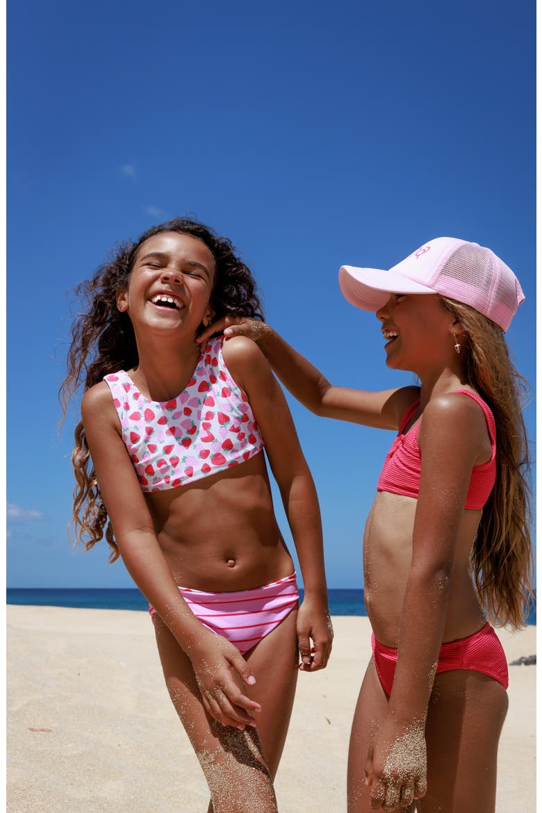 Kids' Summer Sun Reversible Two-Piece Swimsuit, Alternate, color, PINK MULTI