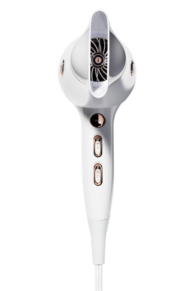 White & Rose Gold Featherweight Luxe 2i Hair Dryer, Alternate, color, NO COLOR