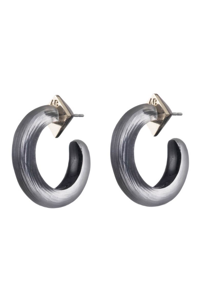 Hoop Earrings, Main, color, BLACK