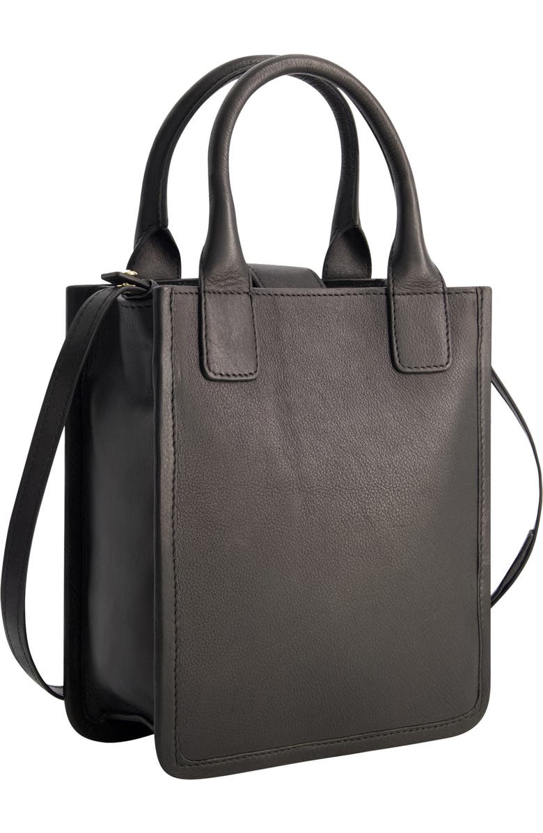 FRED BY FRED SEGAL Leather Top Handle Bag, Alternate, color, Black