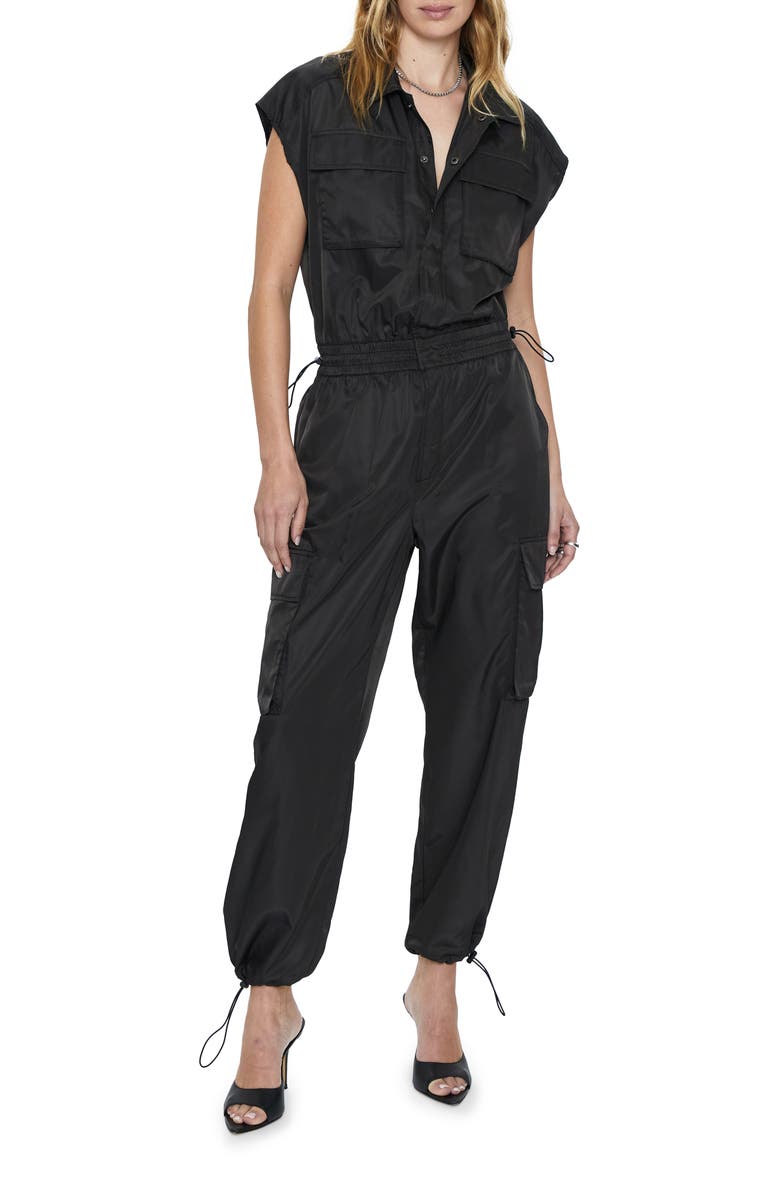 Pistola Jade Smocked Waist Utility Jumpsuit, Main, color,