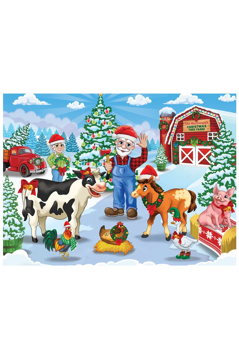 Christmas Tree Farm 60 Piece Puzzle, Alternate, color, Multicolor