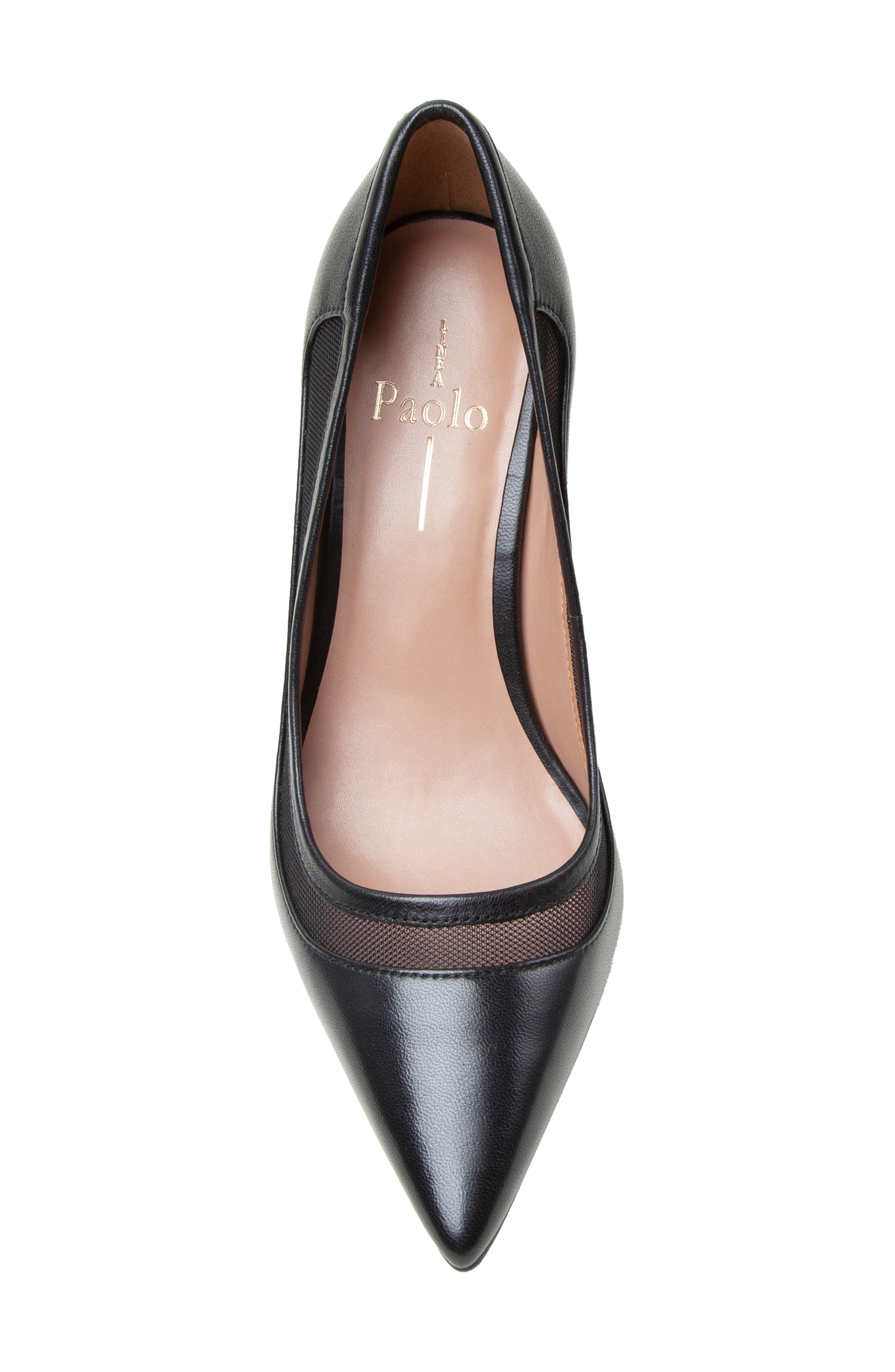 Linea Paolo Perline Pointed Toe Pump, Alternate, color, Black