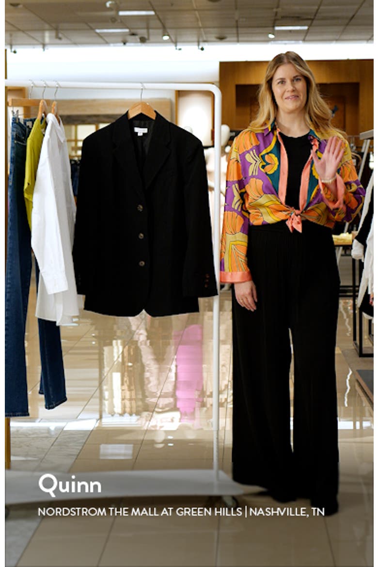 Oversize Notch Lapel Blazer video