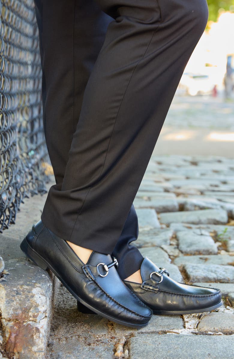 Marc Joseph New York Clarkson Street Bit Loafer, Alternate, color, Black Grainy